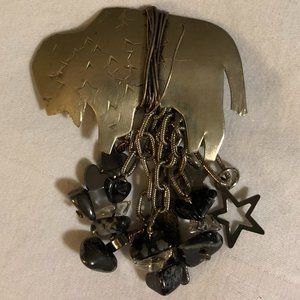 Silver Buffalo Brooch *Vintage. Handcrafted.